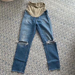 AG cropped maternity jeans